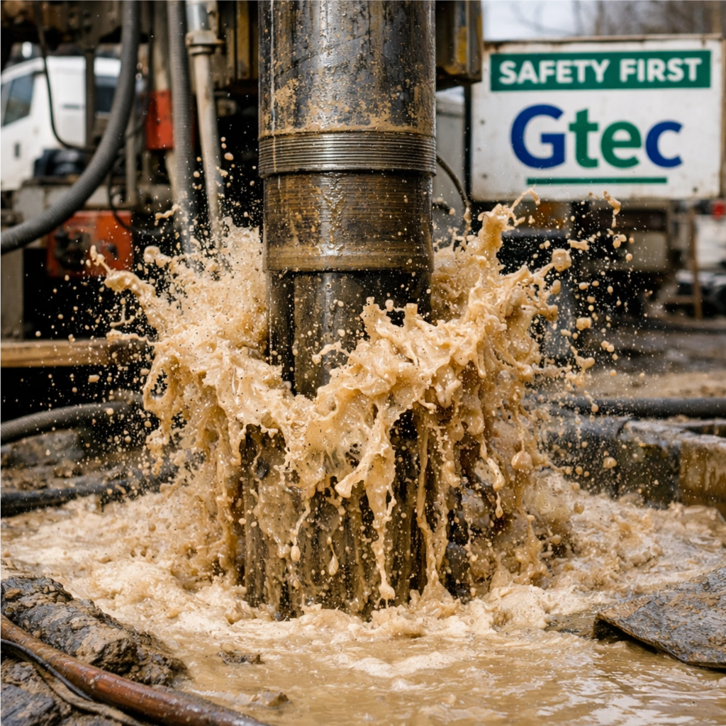 Perfuração e instalação de poço artesiano